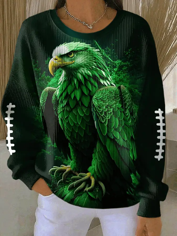 Philadelphia Eagles Merch Green Eagle Sweatshirt Bird Gang Clothing Gift Ideas