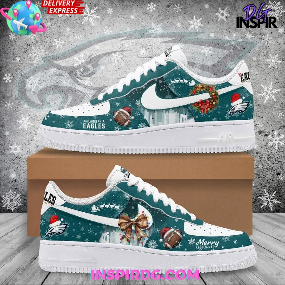 Philadelphia Eagles Merry Christmas Air Force 1
