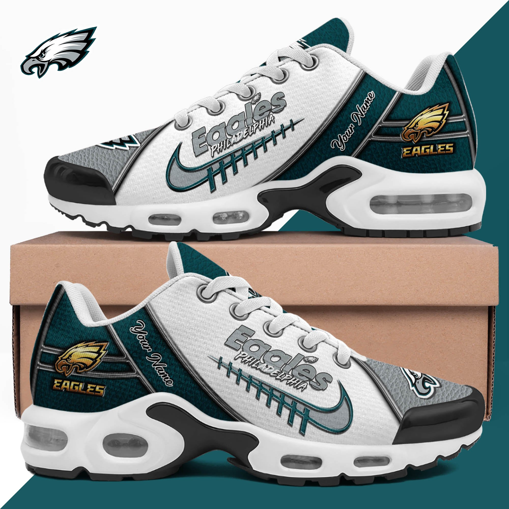 Philadelphia Eagles Shoes 2026 Version Custom Your Name, Football Team Shoes 516