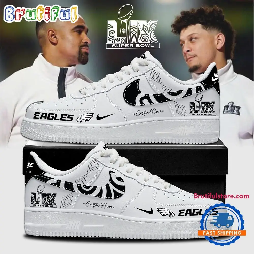 Philadelphia Eagles Super Bowl LIX Opening Night Air Force 1 Shoes Sneaker
