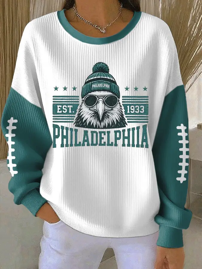 Philadelphia Eagles Sweatshirt EST 1933 Shirt Football Game Day Outfit Eagles Fan Gift Idea