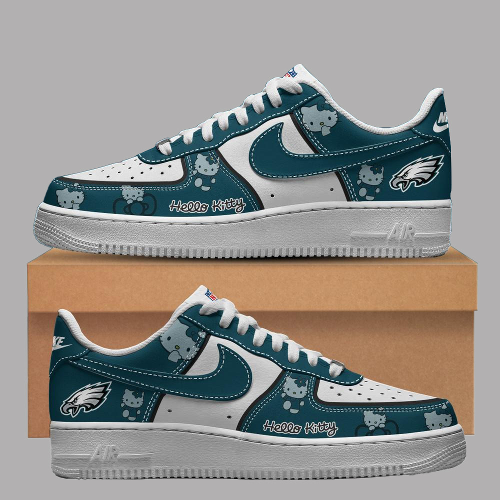 Philadelphia Eagles x Hello Kitty Air Force 1 Shoes Sneakers