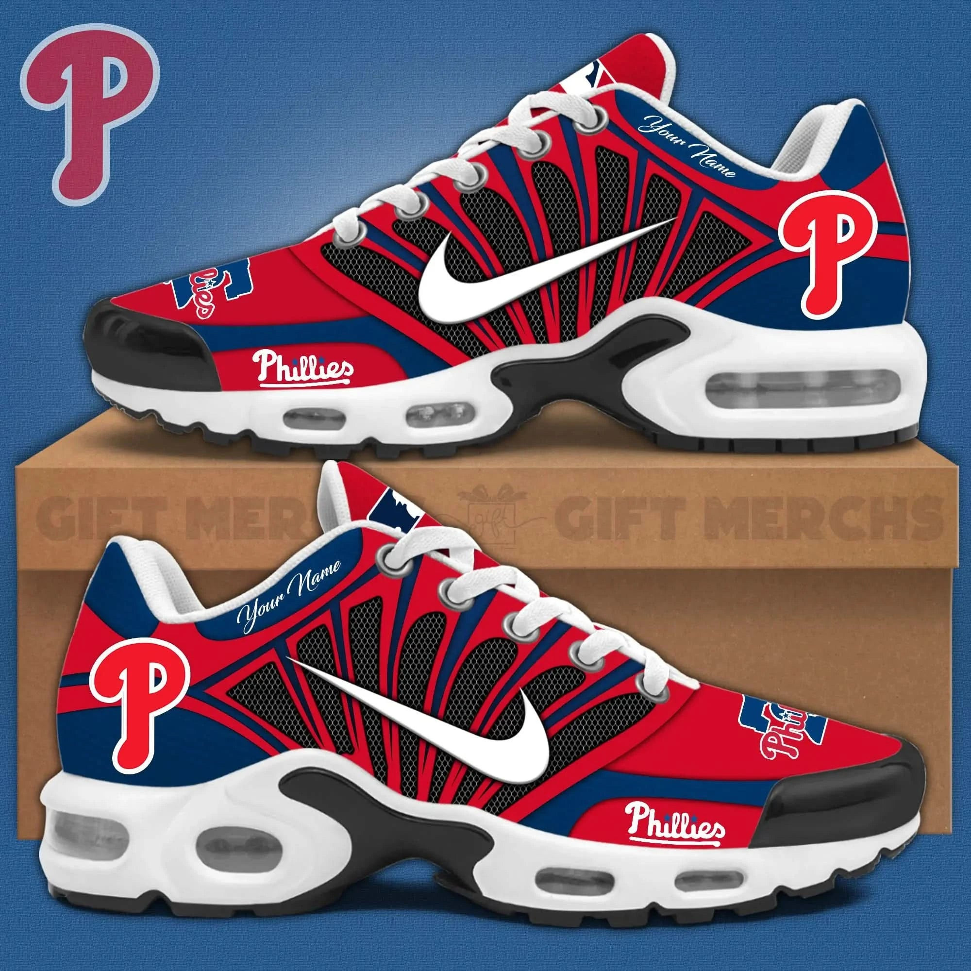 Philadelphia Phillies Customized Sport Shoes