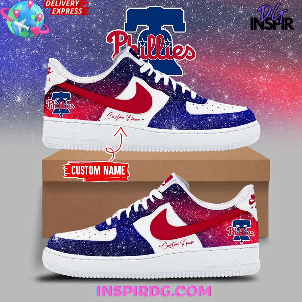 Philadelphia Phillies Gradient Color Air Force 1