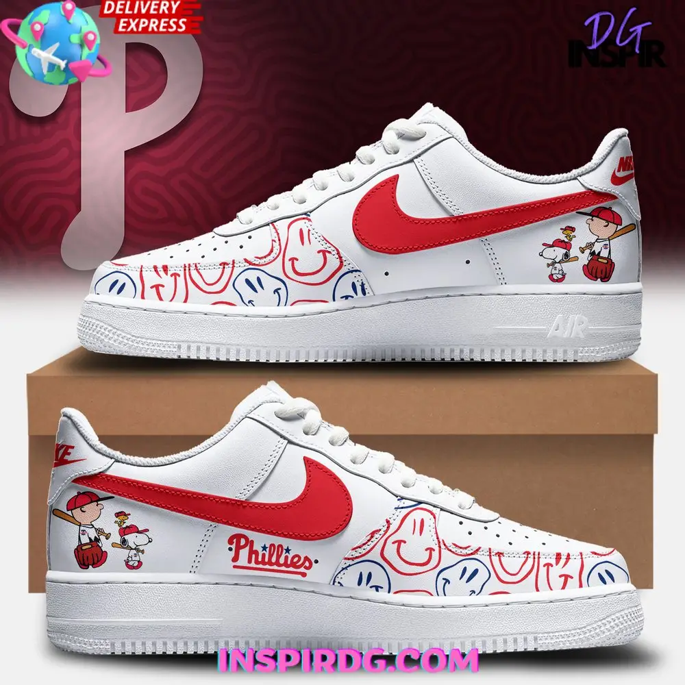 Philadelphia Phillies Snoopy Smile Air Force 1