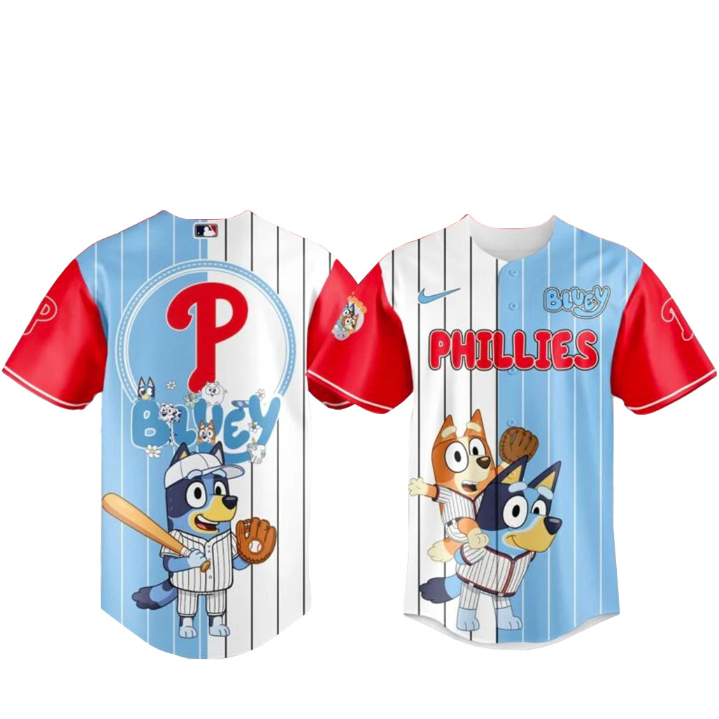 Philadelphia Phillies x Bluey Fans Baseball Jersey