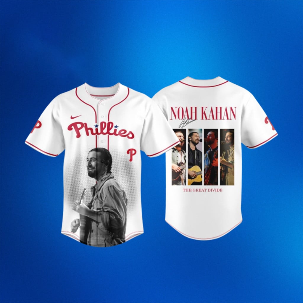 Philadelphia Phillies X Noah Kahan The Great Divide 2026 Baseball Jersey Fan Merch Gifts Ideas