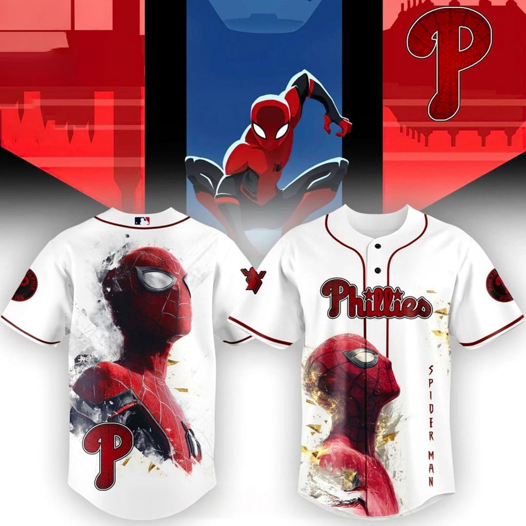 Philadelphia Phillies X Spider Game Night Jersey 2026 Philadelphia Phillies Merch Best Fan Gift