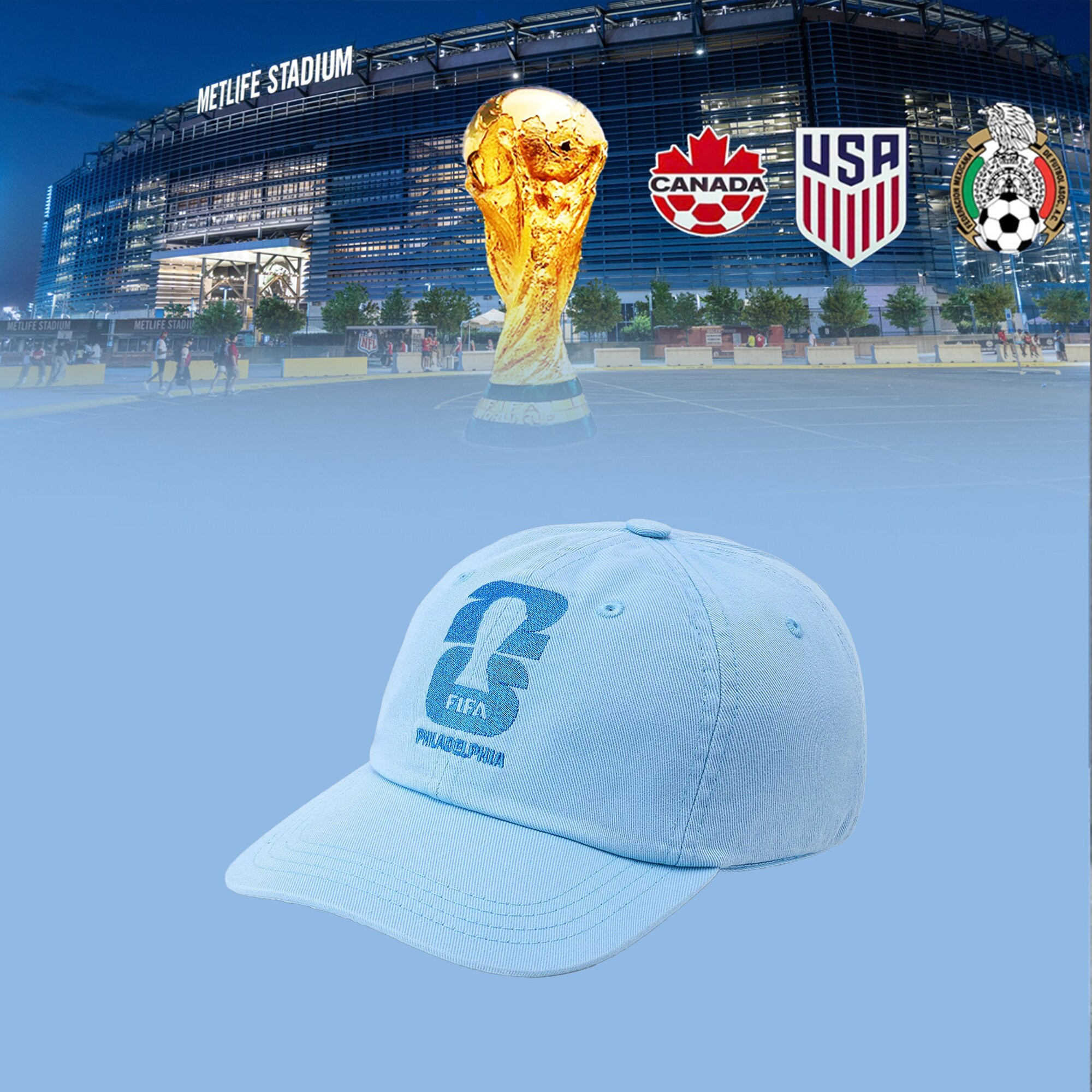 Philadelphia Soccer Hat FIFA World Cup 2026 Ball Cap Gift For Soccer Fans