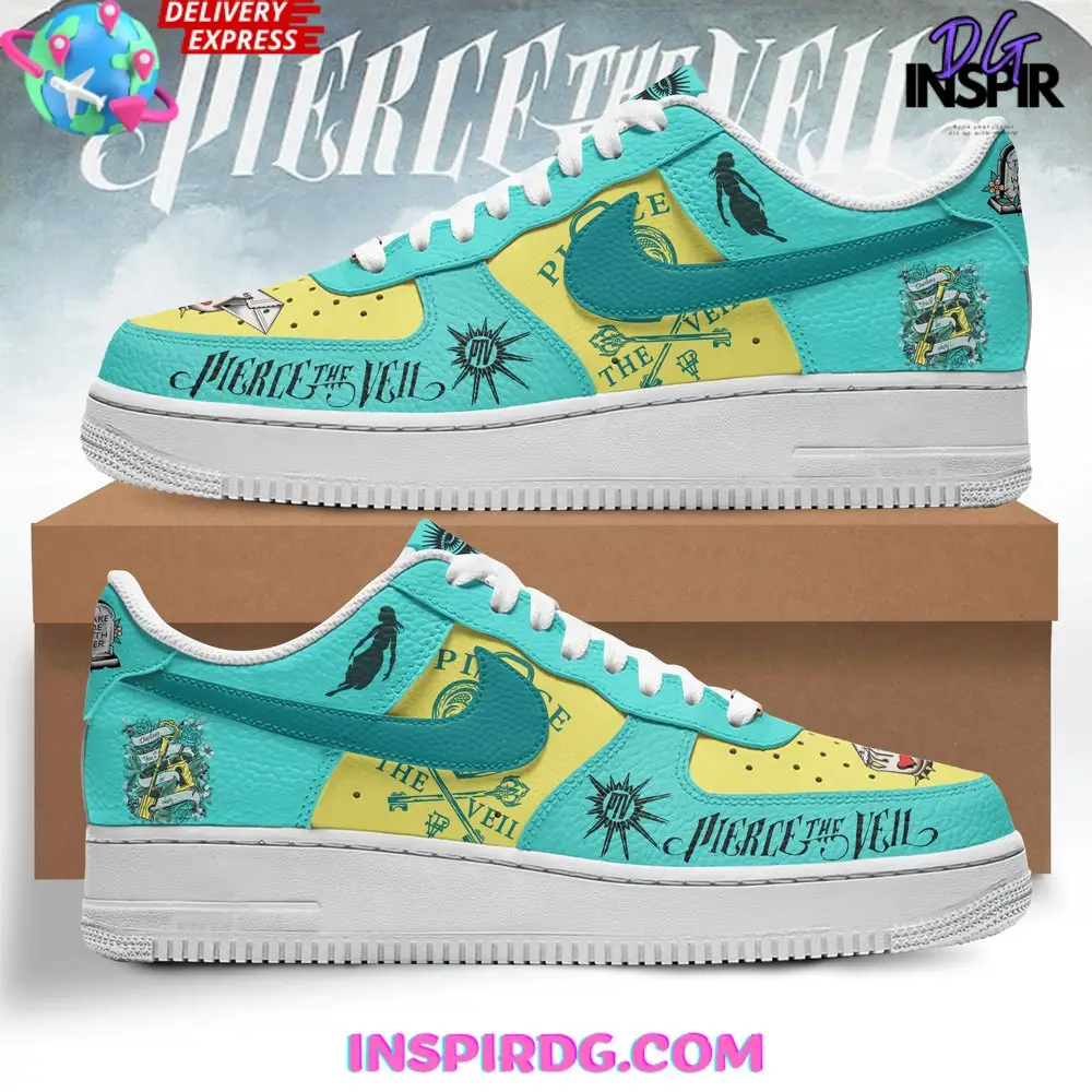 Pierce The Veil Blue Water Air Force 1 Sneaker
