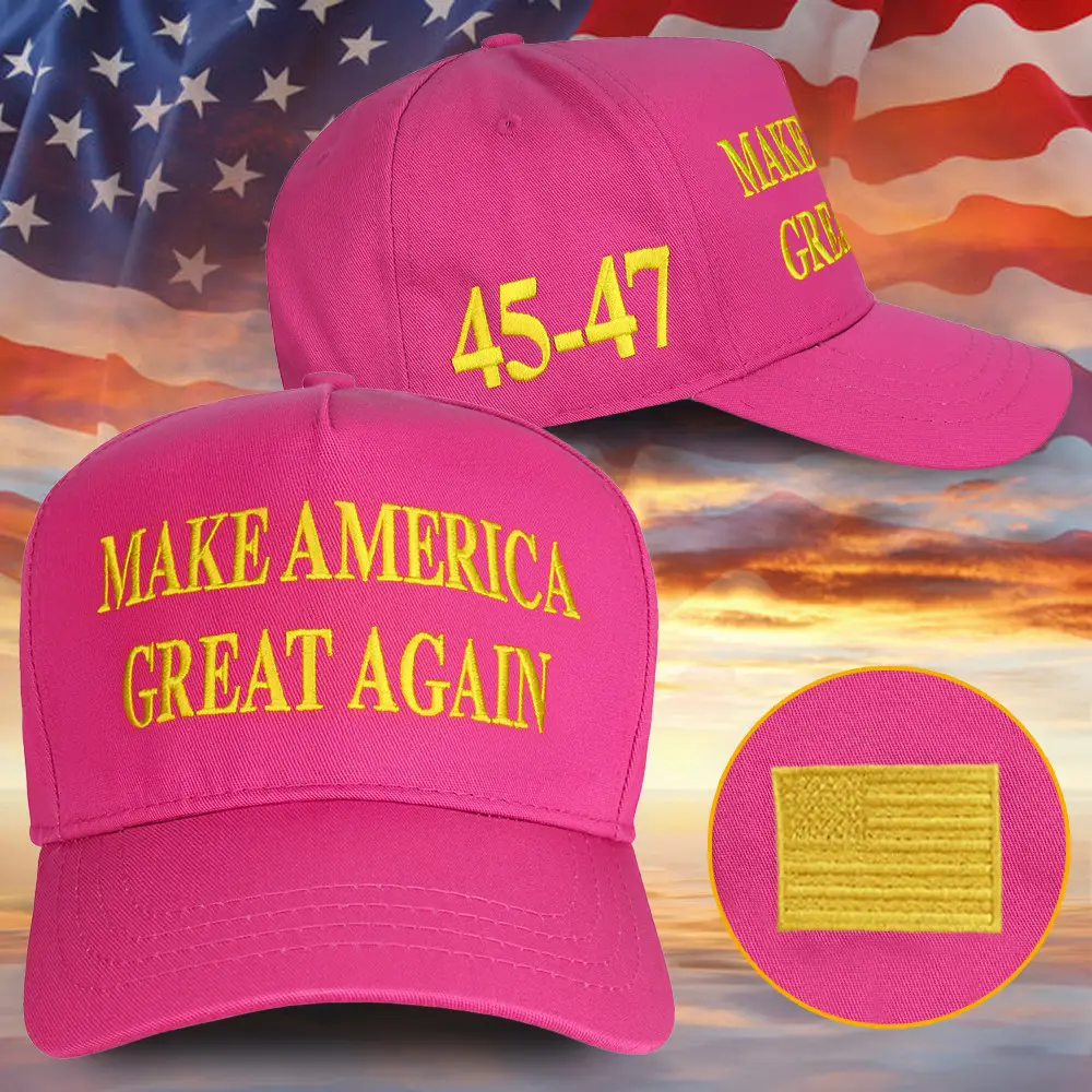 Pink MAGA Hat Trump Girl Cap Elon Musk MAGA Hat Never Surrender Trump 2024 Merch