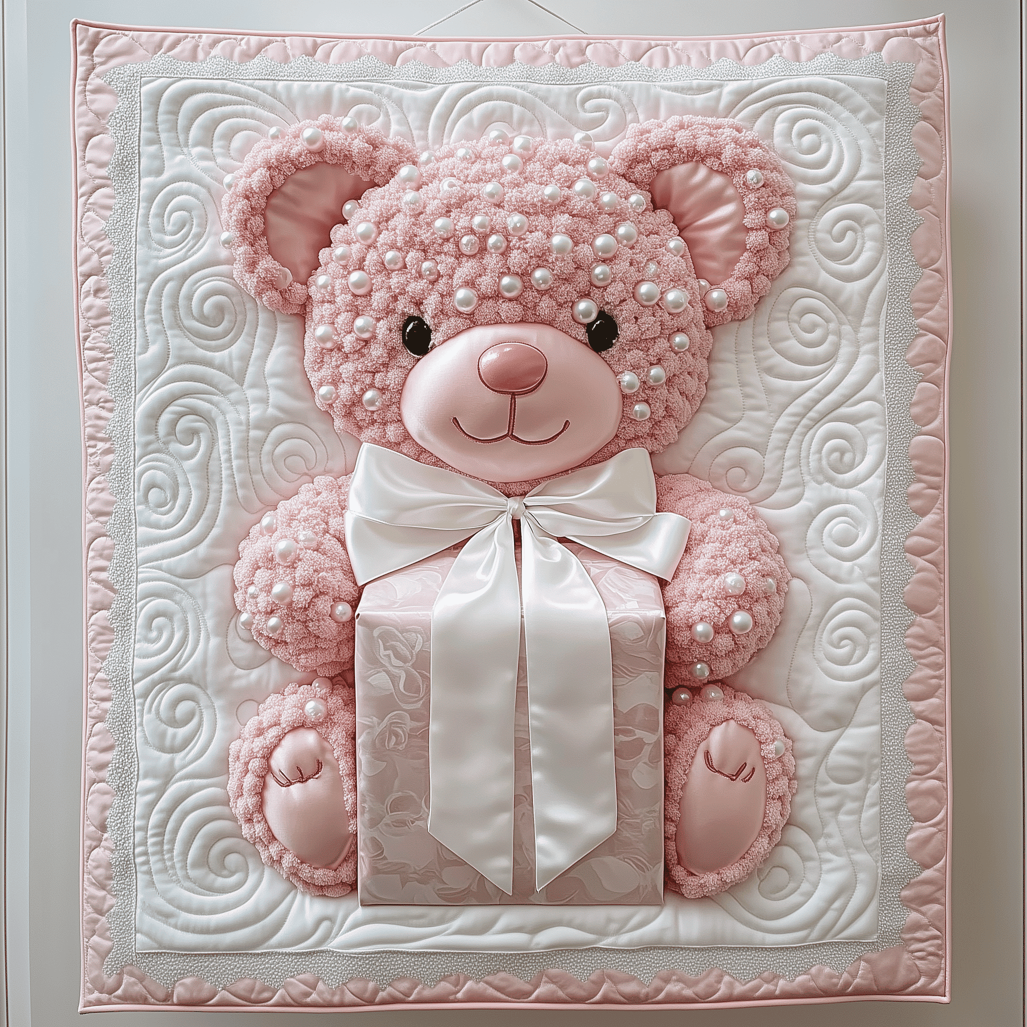 Pink Pearl Love Bear Quilted Blanket Bedding Ideas Best Valentine's Day Gifts For Him