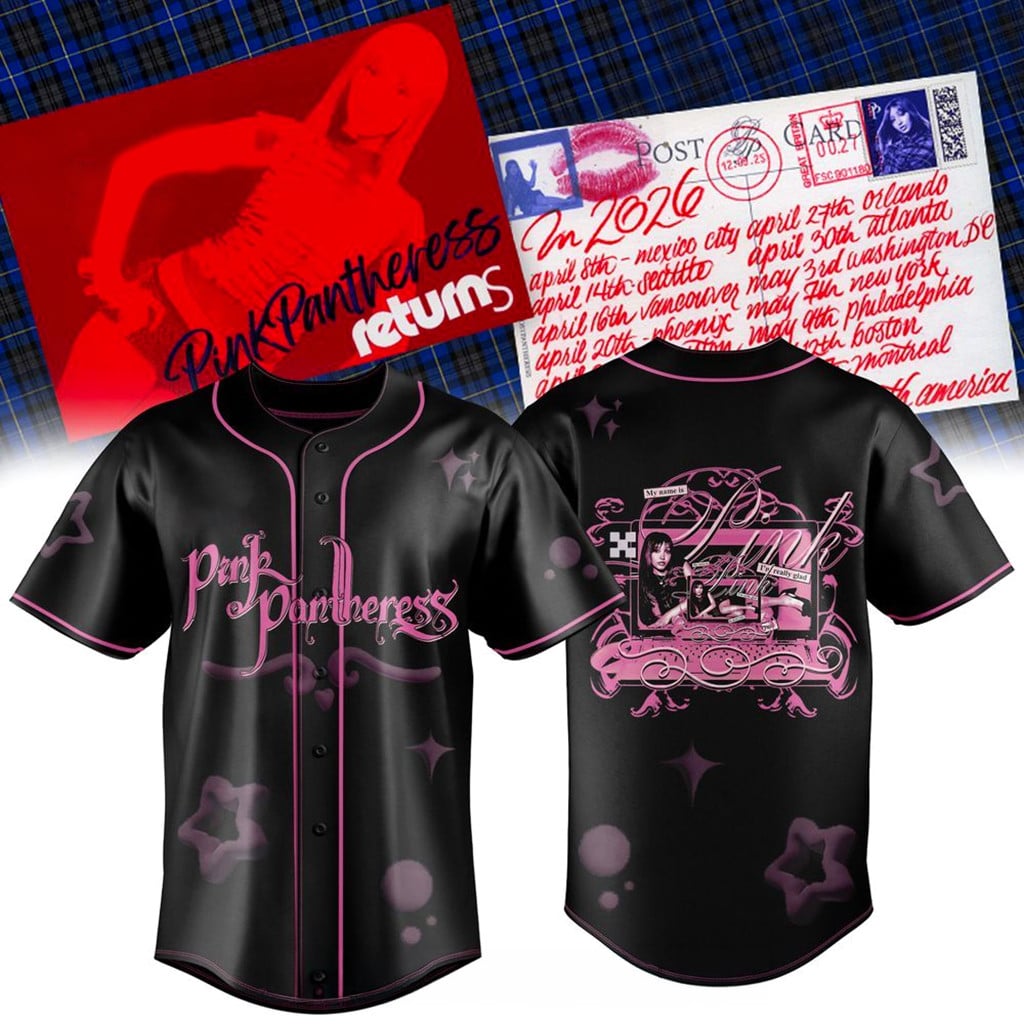 PinkPantheress An Evening With PinkPantheress Tour 2026 Baseball Jersey PinkPantheress Merch
