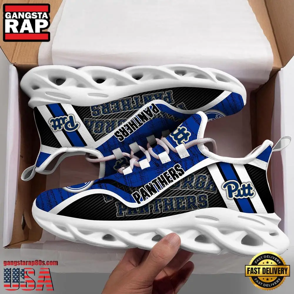 Pittsburgh Panthers NCAA Clunky Air Max Shoes Air Cushion Sneakers