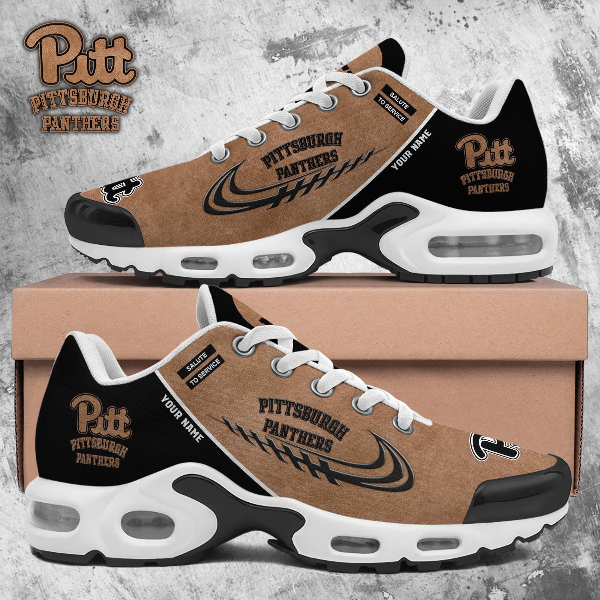 Pittsburgh Panthers Shoes 2026 Version Custom Name, Shoes For Football Fans, Fan Gifts Ph637
