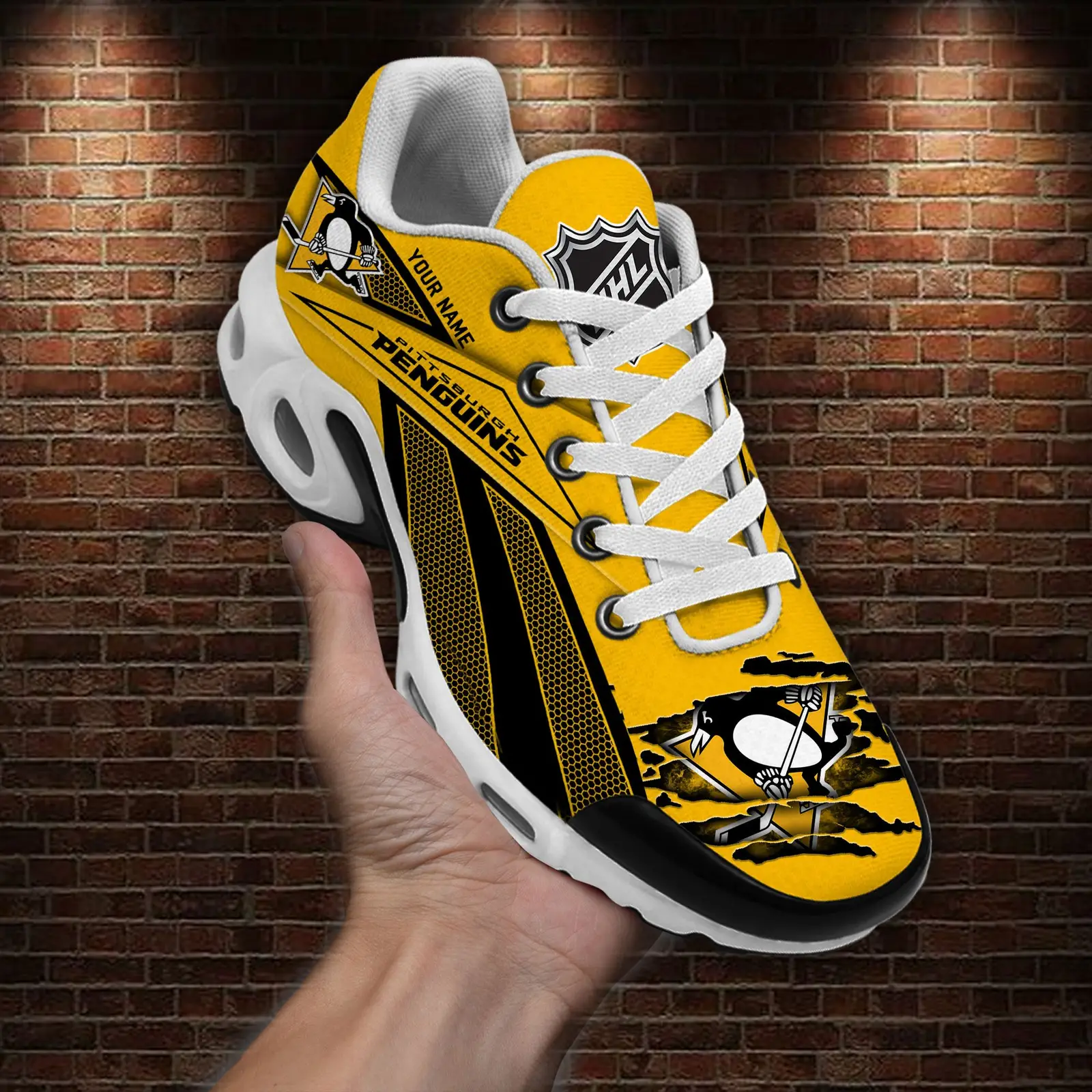 Pittsburgh Penguins Air Max Plus Shoes Sneakers For Men And Women Pittsburgh Penguins Air Max Plus Shoes Sneakers For Men And Women - Image 1
