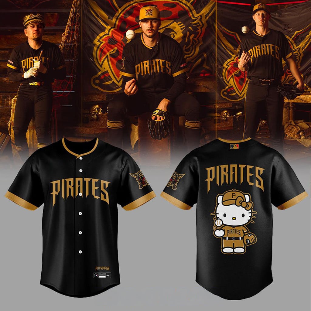 Pittsburgh Pirates x Hello Kitty x City Connect Night 2026 Baseball Jersey Pirates Merch Gift