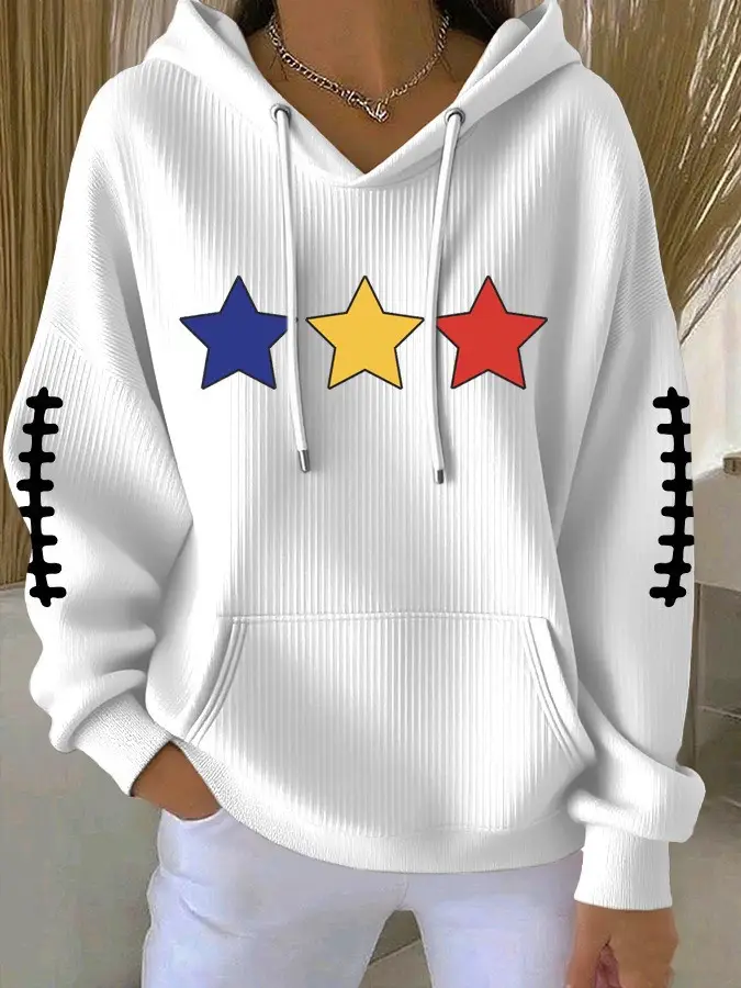Pittsburgh Steelers Hoodie Women's Football Game Day Fan Merch Best Steelers Gifts For Her