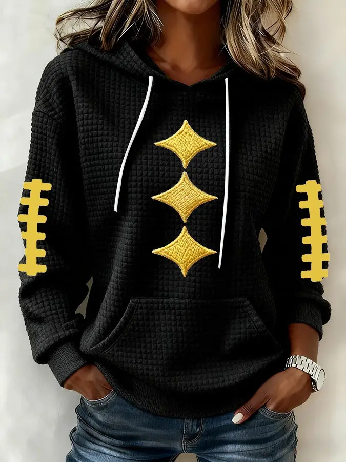 Pittsburgh Steelers Hoodie Women's Football Pittsburgh Steelers Merch Fan Gifts For Her