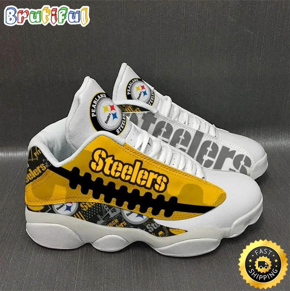 Pittsburgh Steelers Nfl Ver 7 Air Jordan 13 Sneaker Pittsburgh Steelers Nfl Ver 7 Air Jordan 13 Sneaker - Image 1
