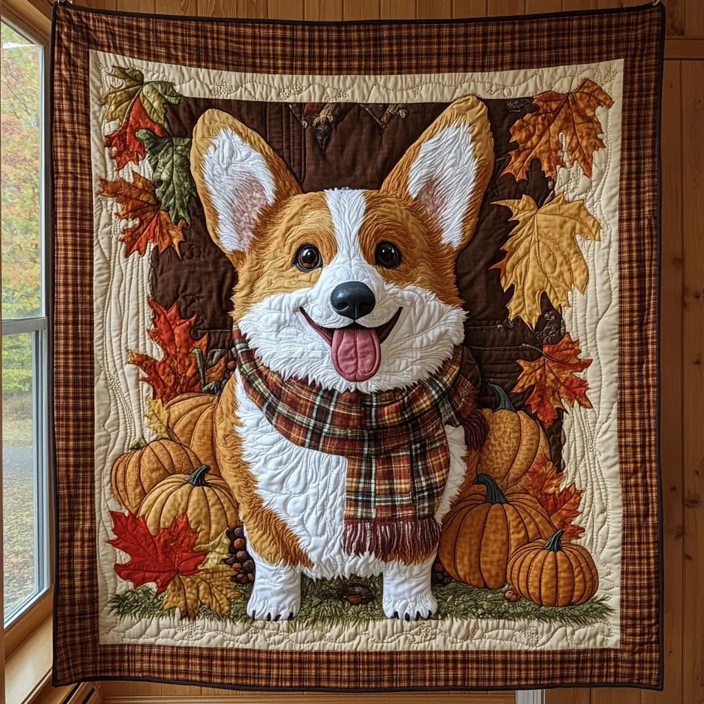 Plaid Pup Quilt Perfect Holiday Gift for Blanket Lovers