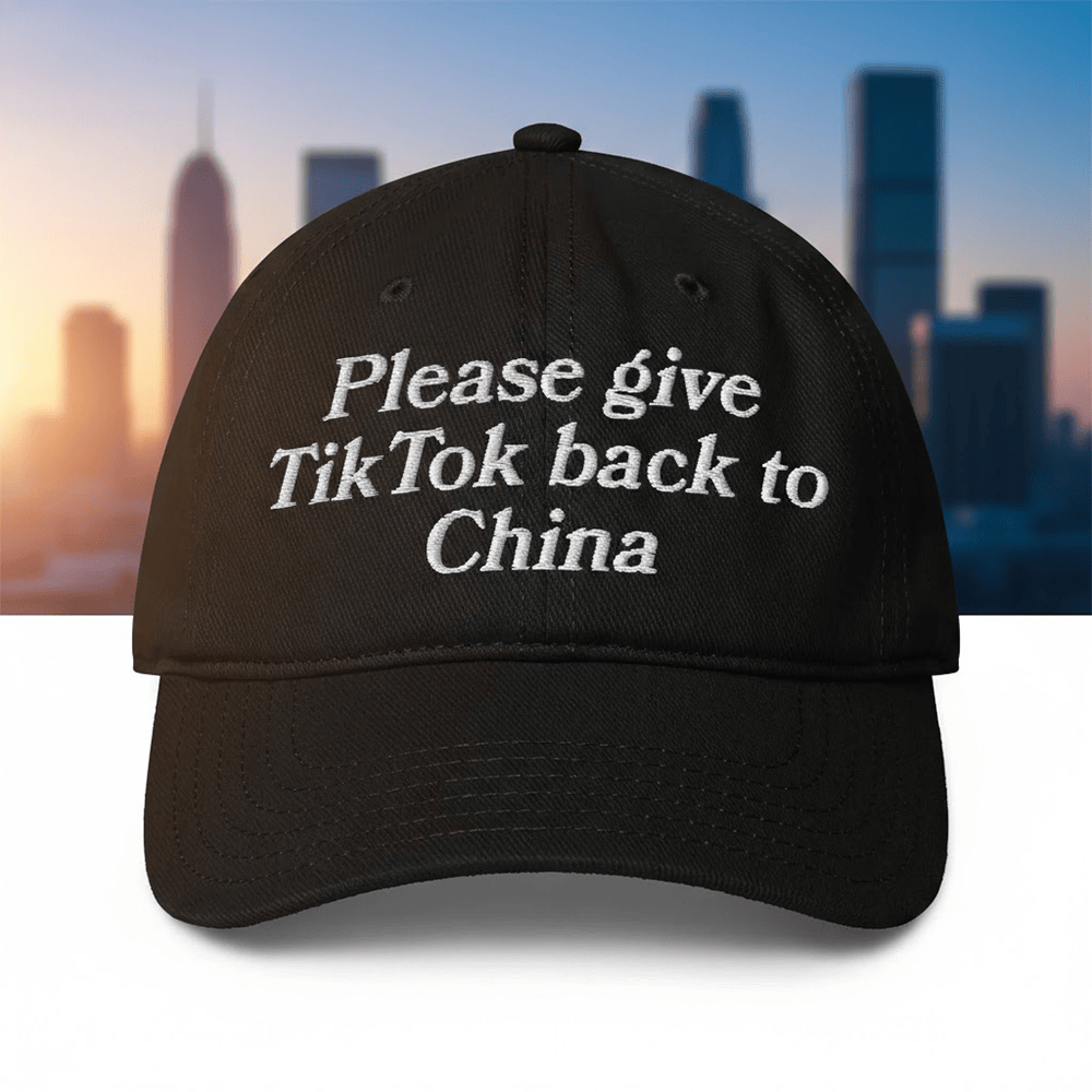 Please Give Tiktok Back To China Hat Funny Saying Baseball Cap Cool Gift For Friends Please Give Tiktok Back To China Hat Funny Saying Baseball Cap Cool Gift For Friends - Image 1