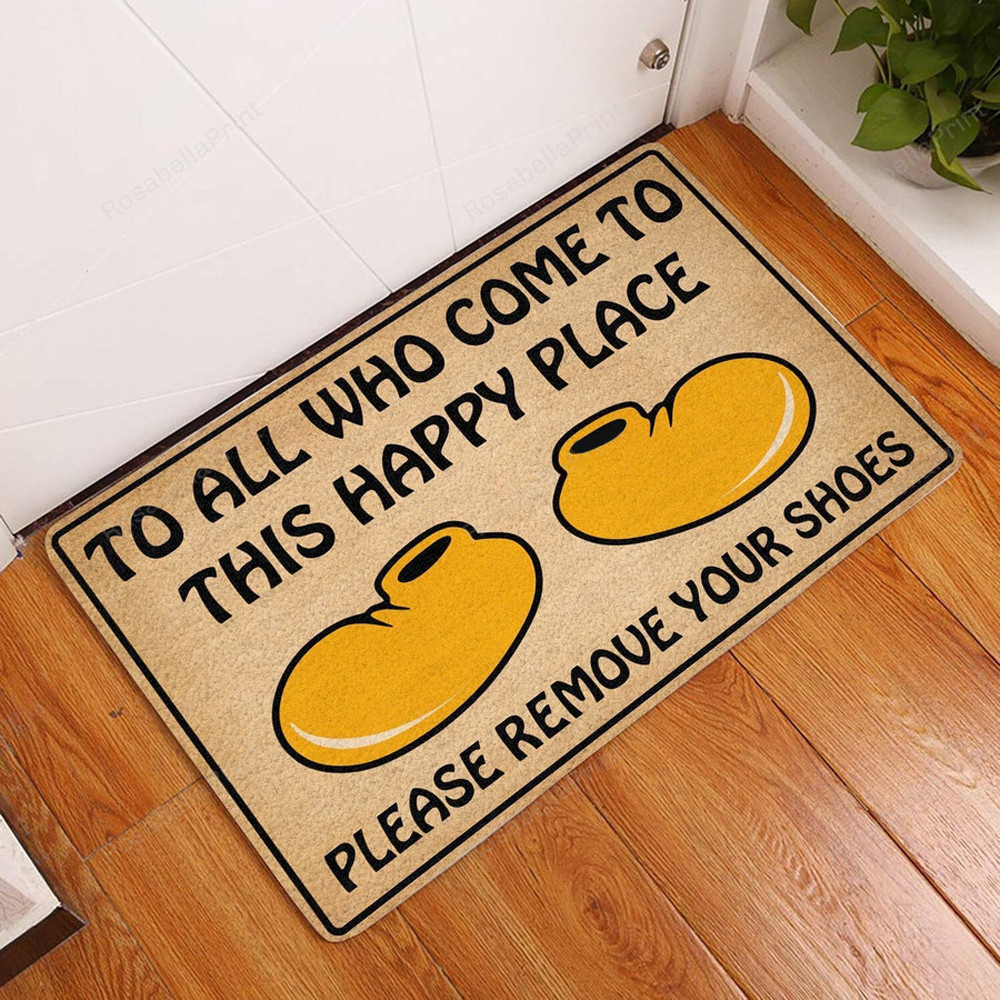 Please Remove Your Shoes Doormat Funny Sayings Doormat For Front Door Home Decor