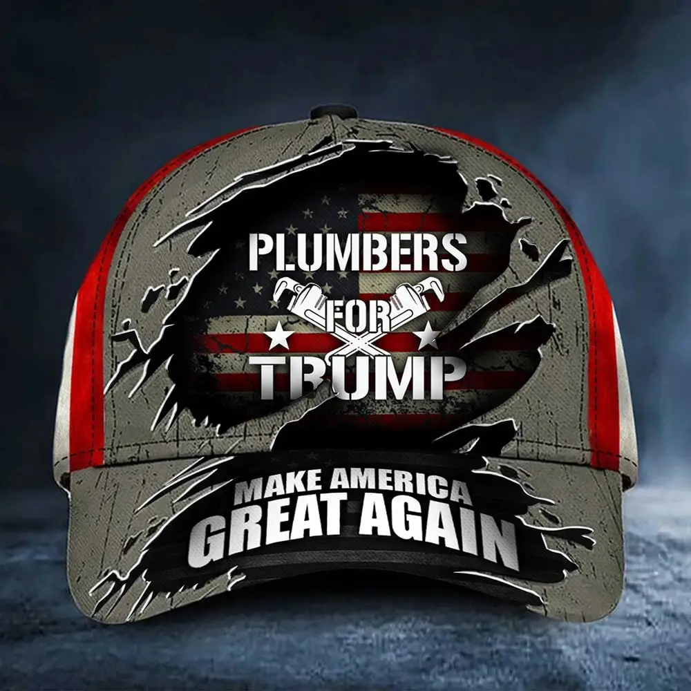 Plumbers For Trump 2024 Hat President 47th Donald Trump Hat For Supporters Gifts For Plumbers