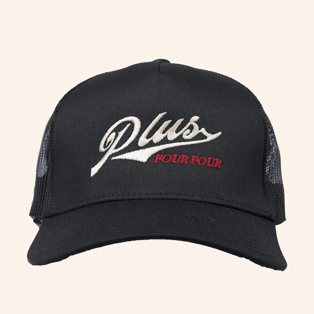 Plus44 Merch Rodeo Trucker Black Hat Christmas Presents For Him -WearandDecor