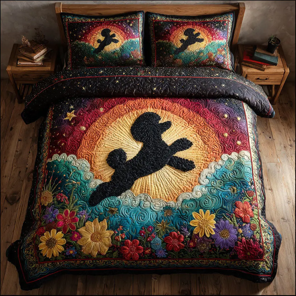 Poodle Dream Quilted Bedding Set Duvet Cover Bedspread Best Gift Ideas For Dog Lovers Poodle Dream Quilted Bedding Set Duvet Cover Bedspread Best Gift Ideas For Dog Lovers - Image 1