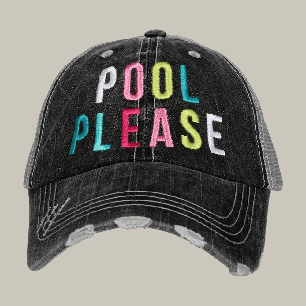 Pool Please Katydid Trucker Hat Funny Sayings Trucker Hat Katydid Merch
