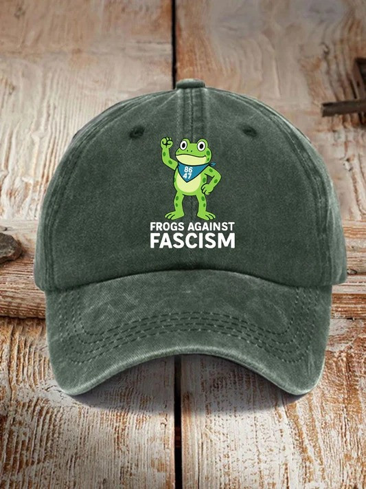 Portland Frog Against Fascism Hat Anti ICE Baseball Cap Anti Trump Merch Gifts For Protester