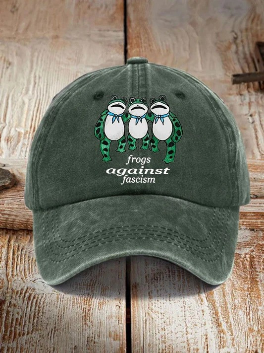 Portland Frog Against Fascism Hat Anti ICE Dad Hat Anti Fascism Merch Gifts For Dad