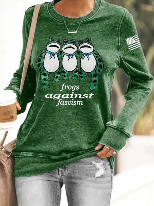Portland Frog Against Fascism Sweatshirt No ICE Clothing Anti Trump Merch Gift For Patriots Portland Frog Against Fascism Sweatshirt No ICE Clothing Anti Trump Merch Gift For Patriots - Image 1