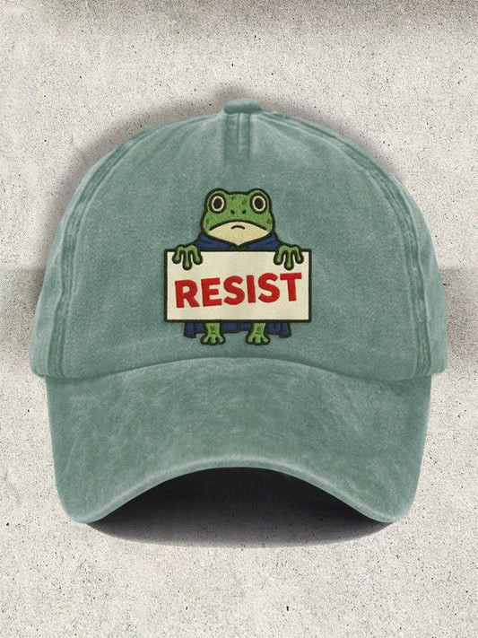 Portland Frog Resist Hat Anti ICE Dad Hat Anti Trump Merch Good Gifts For Supporter