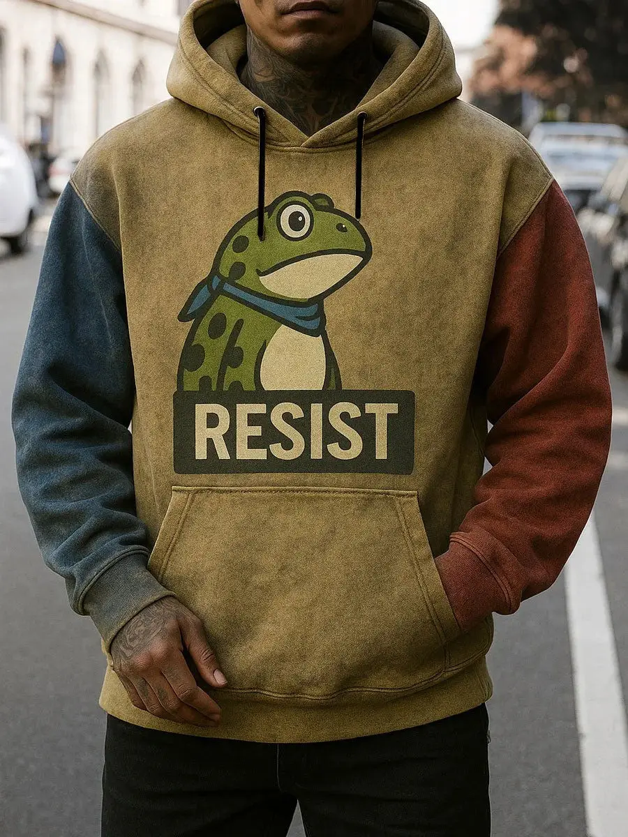 Portland Frog Resist Hoodie No Kings Anti Fascism Protest Merch Gifts For Patriots