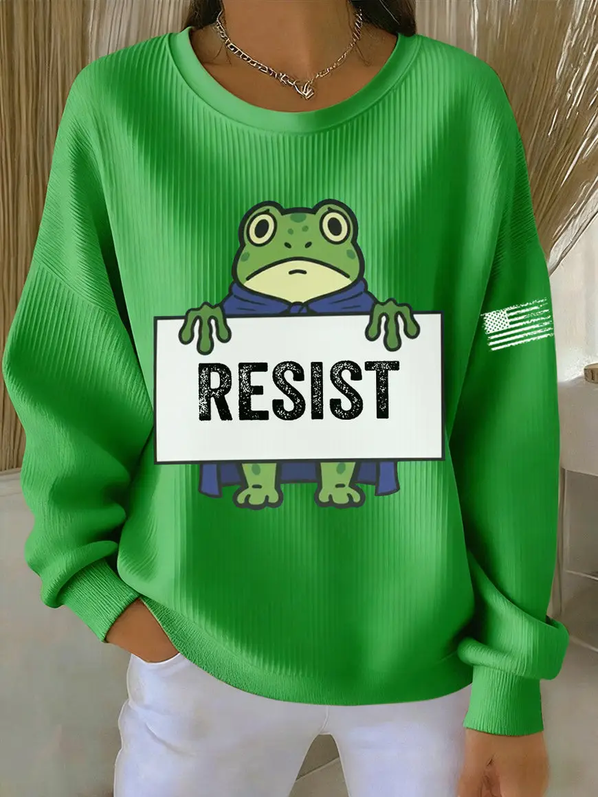 Portland Frog Resist Sweatshirt 86 47 Funny FDT Anti Fascism Merch Gifts For Her Portland Frog Resist Sweatshirt 86 47 Funny FDT Anti Fascism Merch Gifts For Her - Image 1