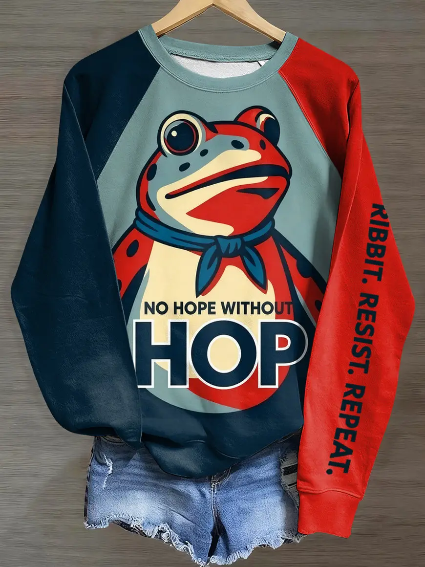Portland Frog Resist Sweatshirt No Hope Without Hop Anti ICE Merch Gifts For Democracy