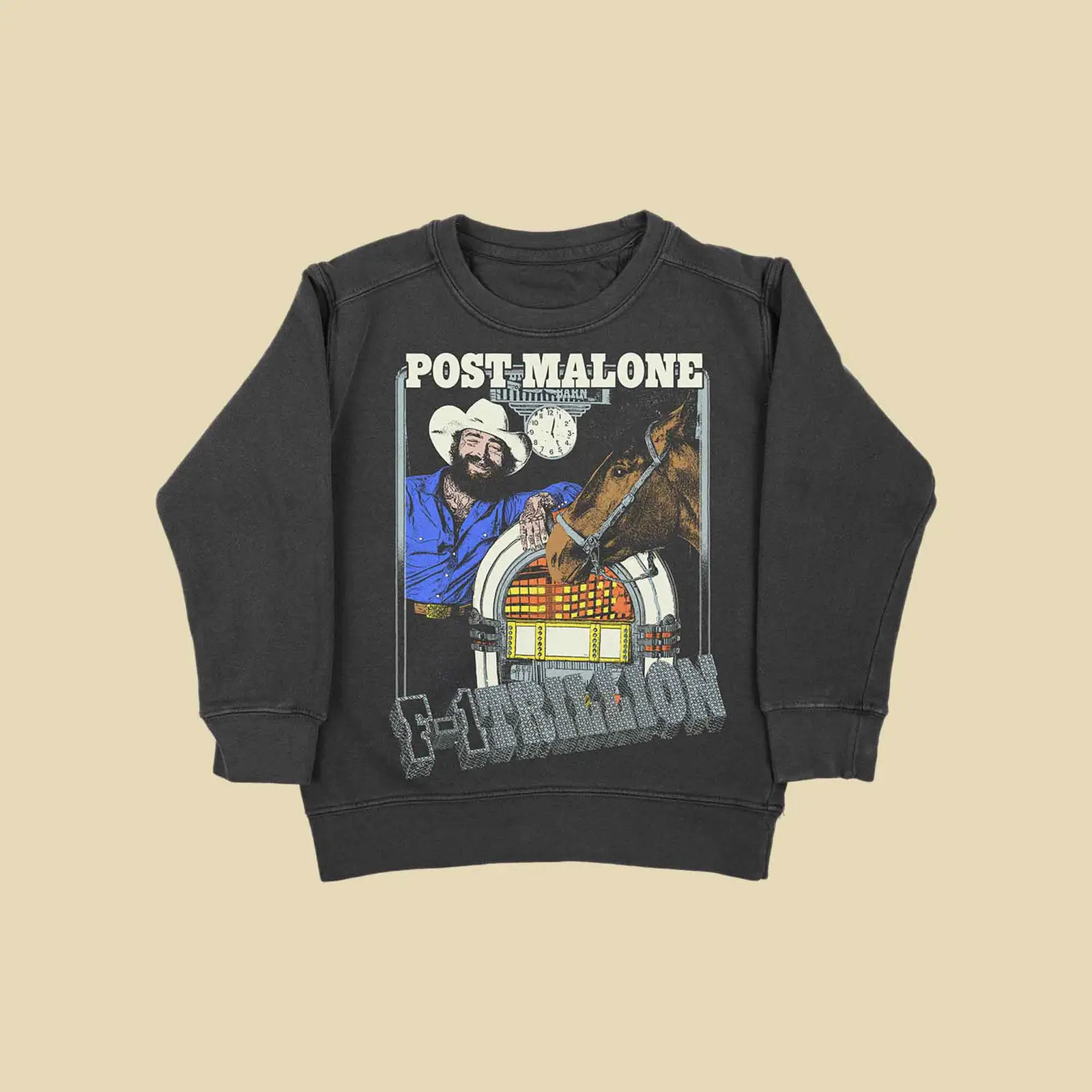 Post Malone Merch F-1 Trillion Juke Box Sweatshirt Concert Outfit Gift For Fans