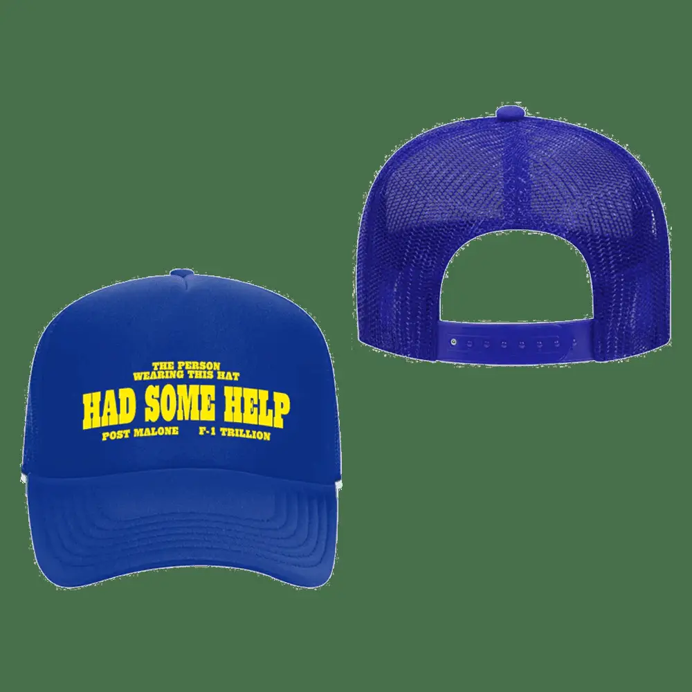 Post Malone Merch I Had Some Help Trucker Hat Unique Dad Gifts For Father's Day -WearandDecor