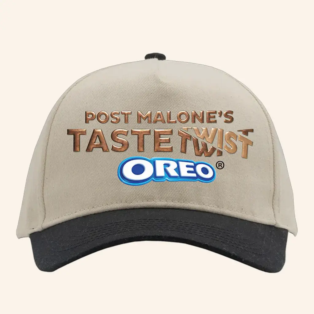 Post Malone Merch Taste Twist Oreo Hat Embroidered Unique Birthday Gift For Husband -WearandDecor