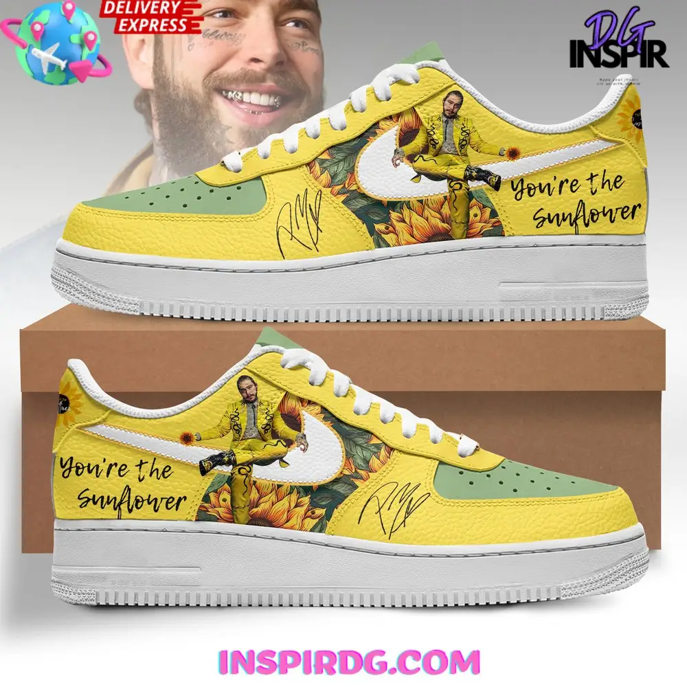 Post Malone Sunflower Limited Edition Air Force 1