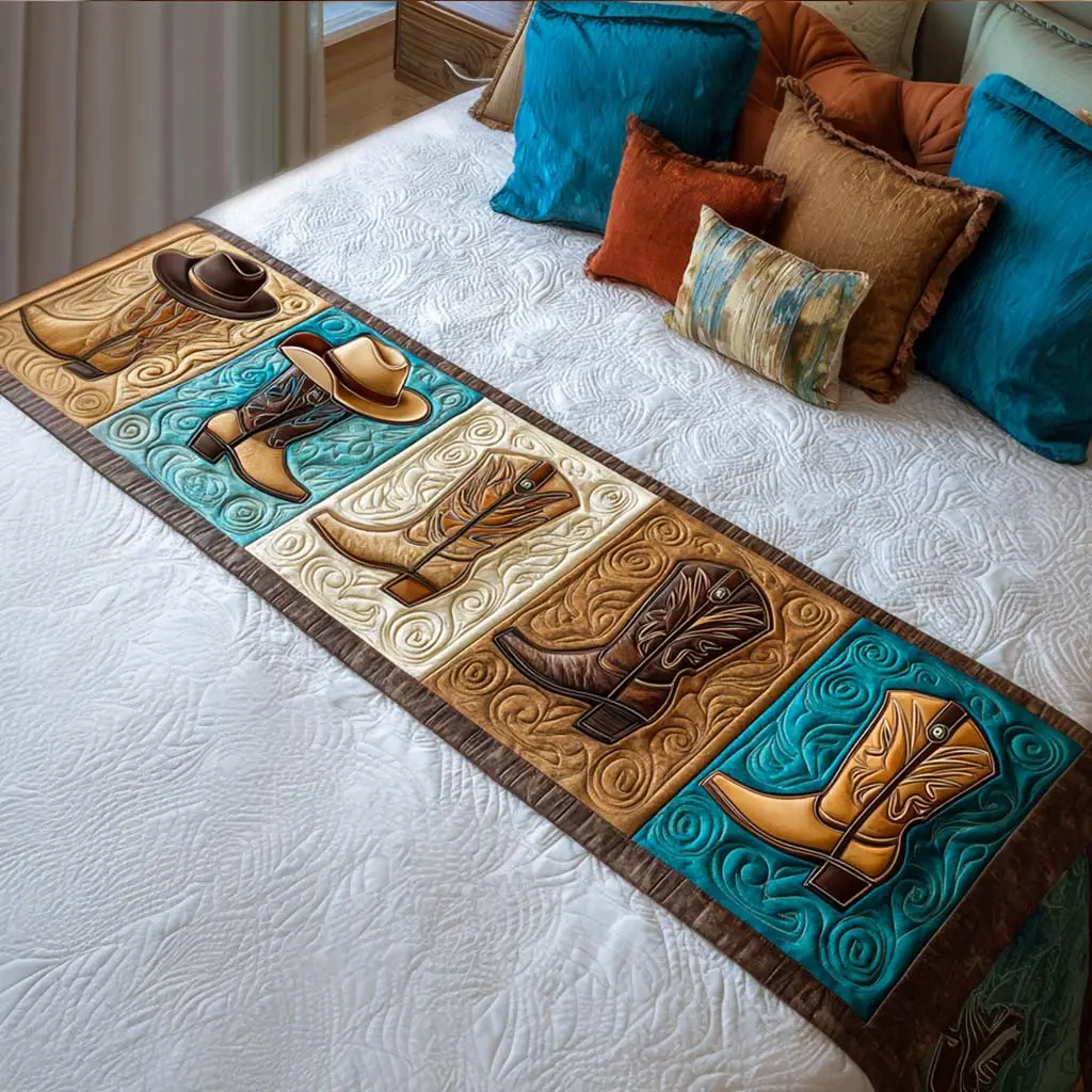 Prairie Charm Quilted Bed Runner Prairie Charm Flow Country Home Gift