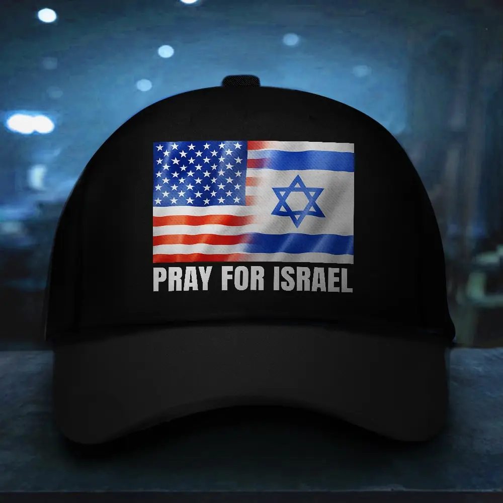 Pray For Israel Hat American And Israeli Flag Together Hat Gifts For Supporters