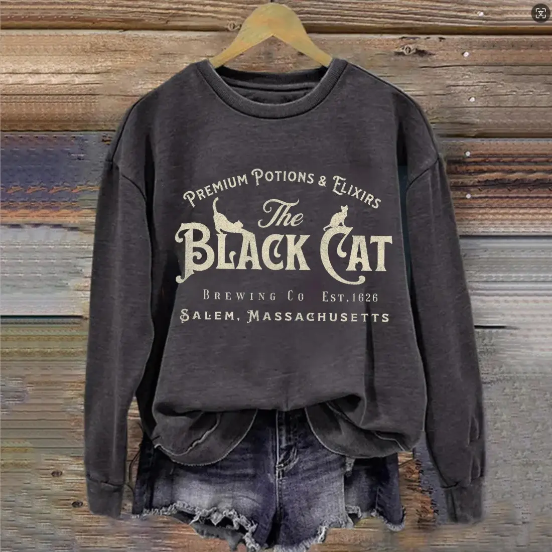 Premium Potions Elixirs The Black Cat Sweatshirt Clothes Gifts For Friends