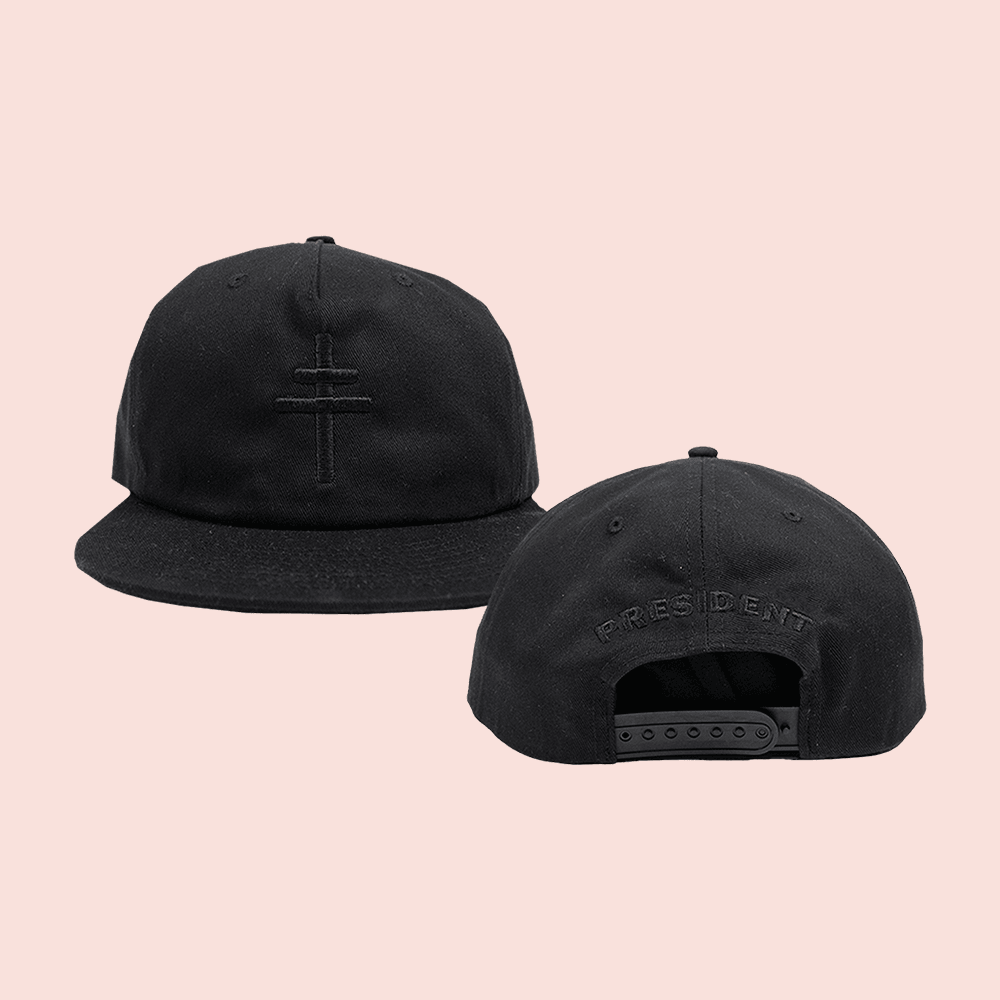 President Band Merch Icon Snapback Hat Black Cap President Band Tour Merch Fan Gear President Band Merch Icon Snapback Hat Black Cap President Band Tour Merch Fan Gear - Image 1
