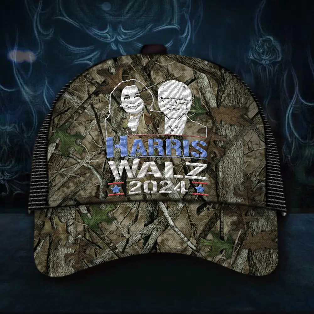 President Harris Walz 2024 Camo Hat Support For Harris Walz Hat Gifts For Daddy President Harris Walz 2024 Camo Hat Support For Harris Walz Hat Gifts For Daddy - Image 1