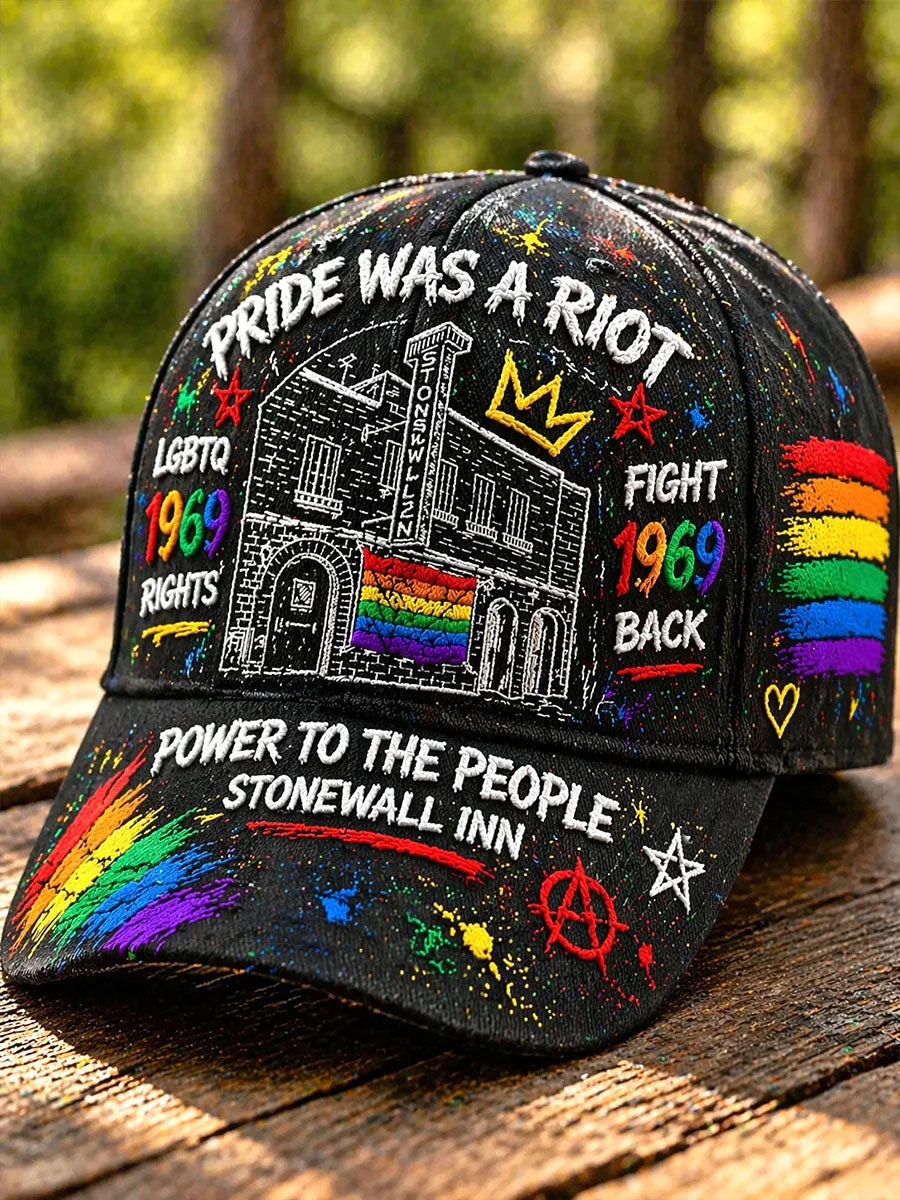 Pride Was A Riot Baseball Cap Stonewall Inn 1969 Merchandise Gift For The Braver Family