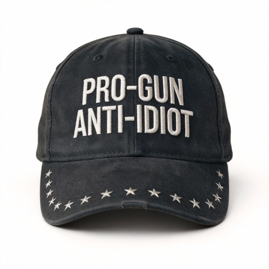 Pro Gun Anti Idiot Hat Cool Sayings Cap Merchandise Best Gift For Brothers