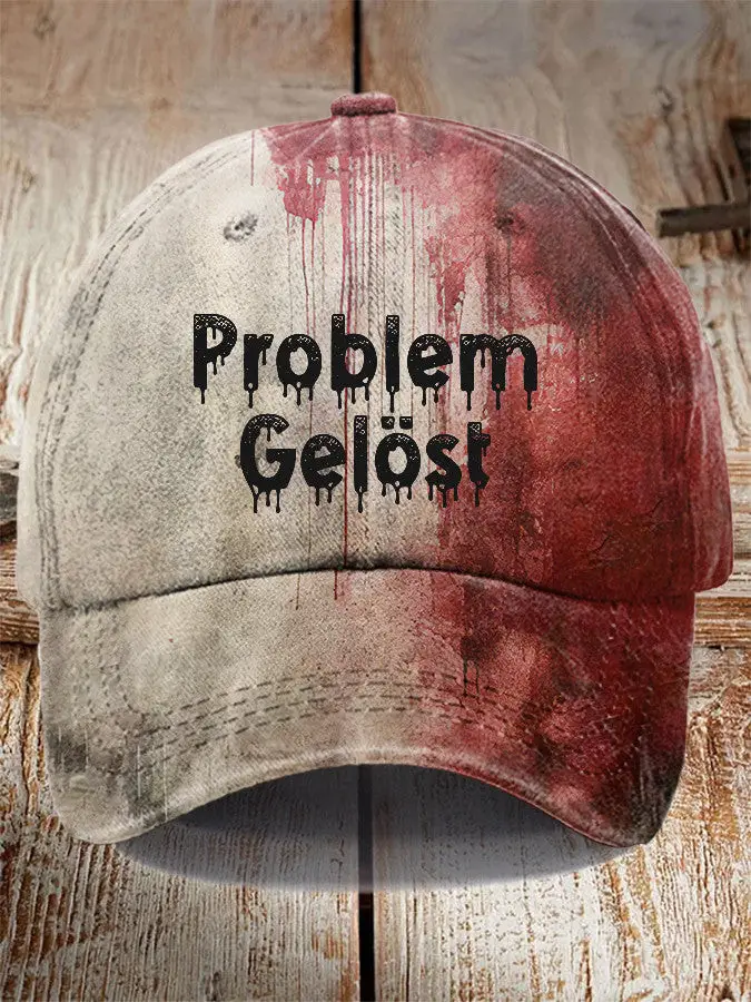 Problem Solved Hat Horror Scary Bloody Hat Halloween Gifts For Him -WearandDecor
